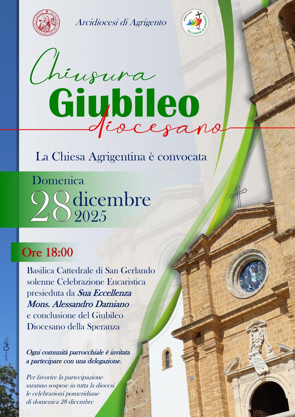 Agrigento, stasera in Cattedrale si chiude il Giubileo diocesano della Speranza