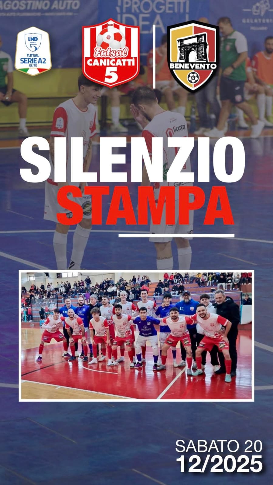 Calcio a 5 A2 Elite. Arbitraggio scandaloso nella gara contro Benevento. Canicattì in silenzio stampa