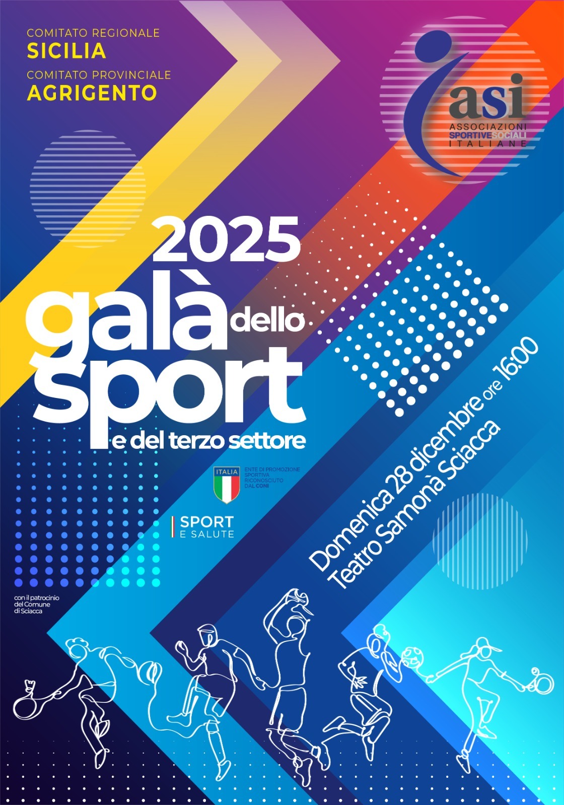 Galà dello Sport Asi 2025: a Sciacca la celebrazione delle eccellenze sportive e sociali
