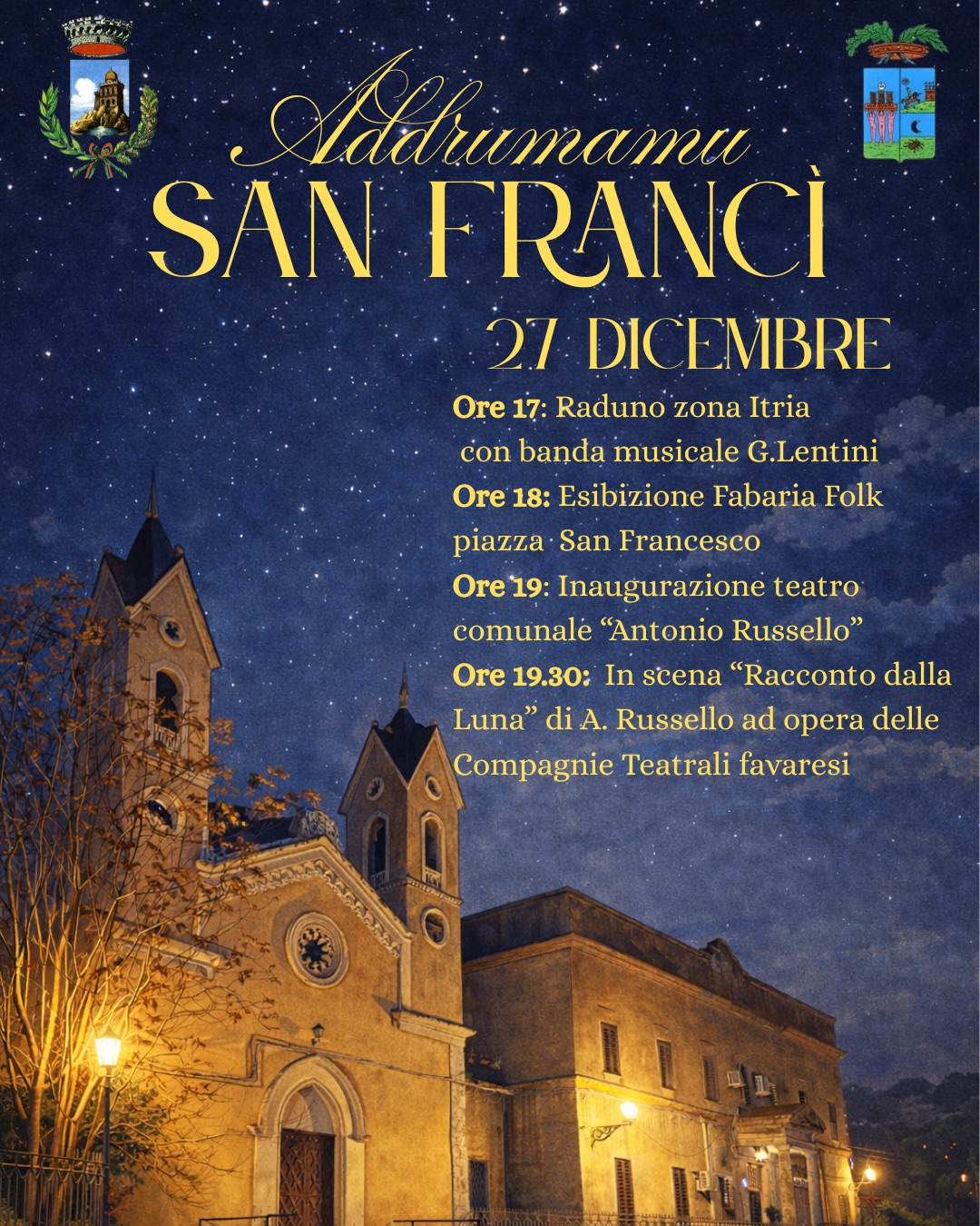 Si apre un nuovo teatro comunale a Favara: sarà dedicato ad Antonio Russello