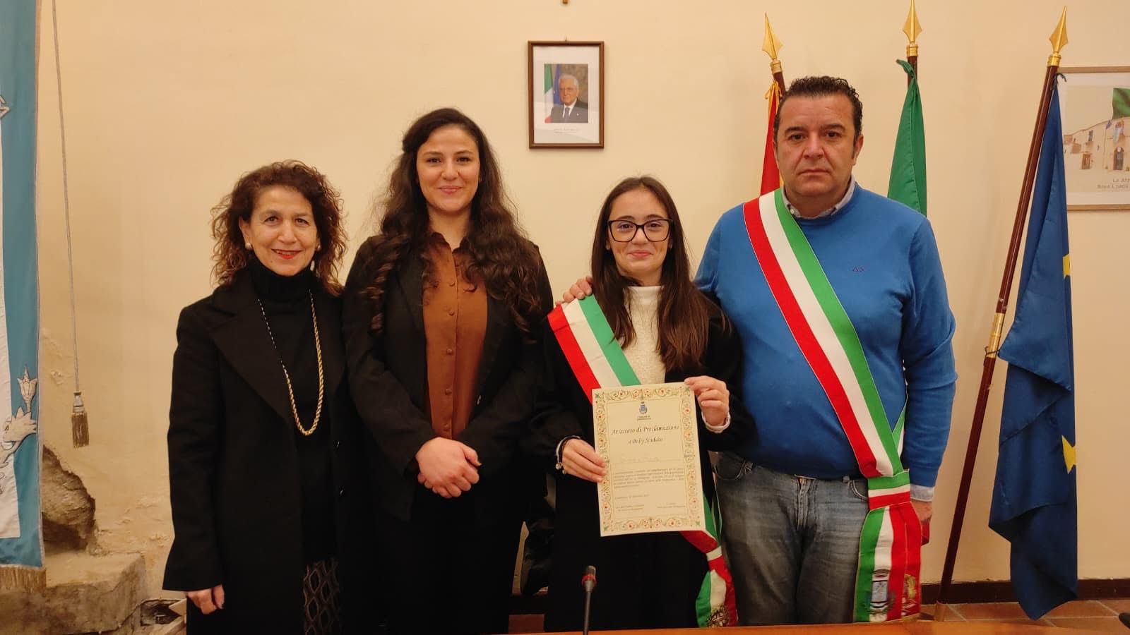 Cammarata, Giorgia Agosta eletta sindaca dei giovanissimi