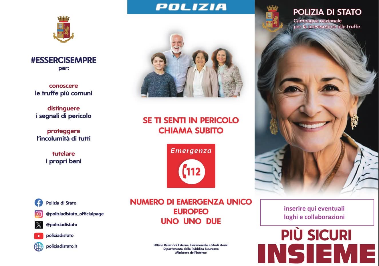 Truffa del finto poliziotto o carabiniere. Campagna informativa della Polizia: massima attenzione verso anziani e fragili