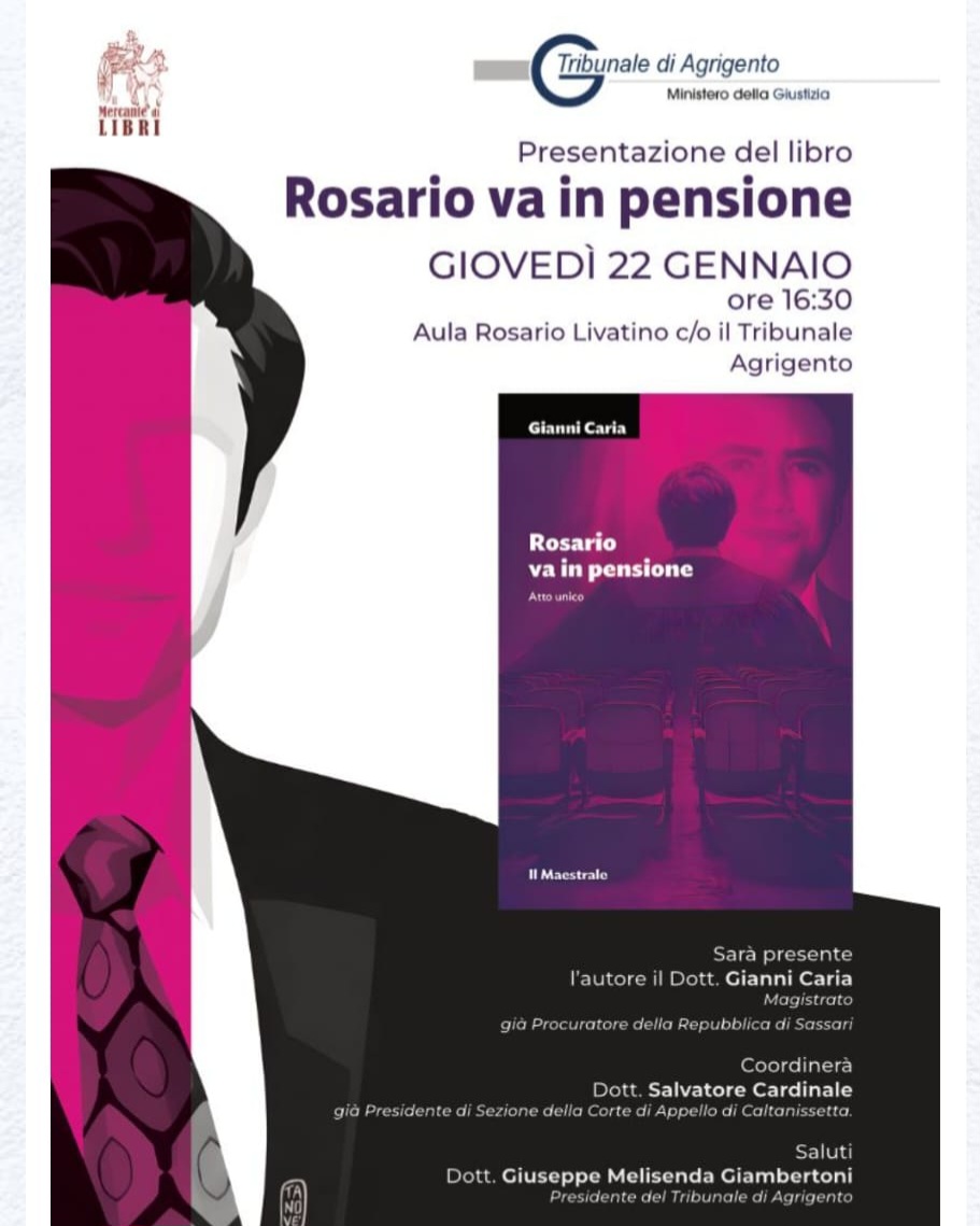 Canicattì, Gianni Caria autore di ‘Rosario va in pensione’ visita la casa del giudice