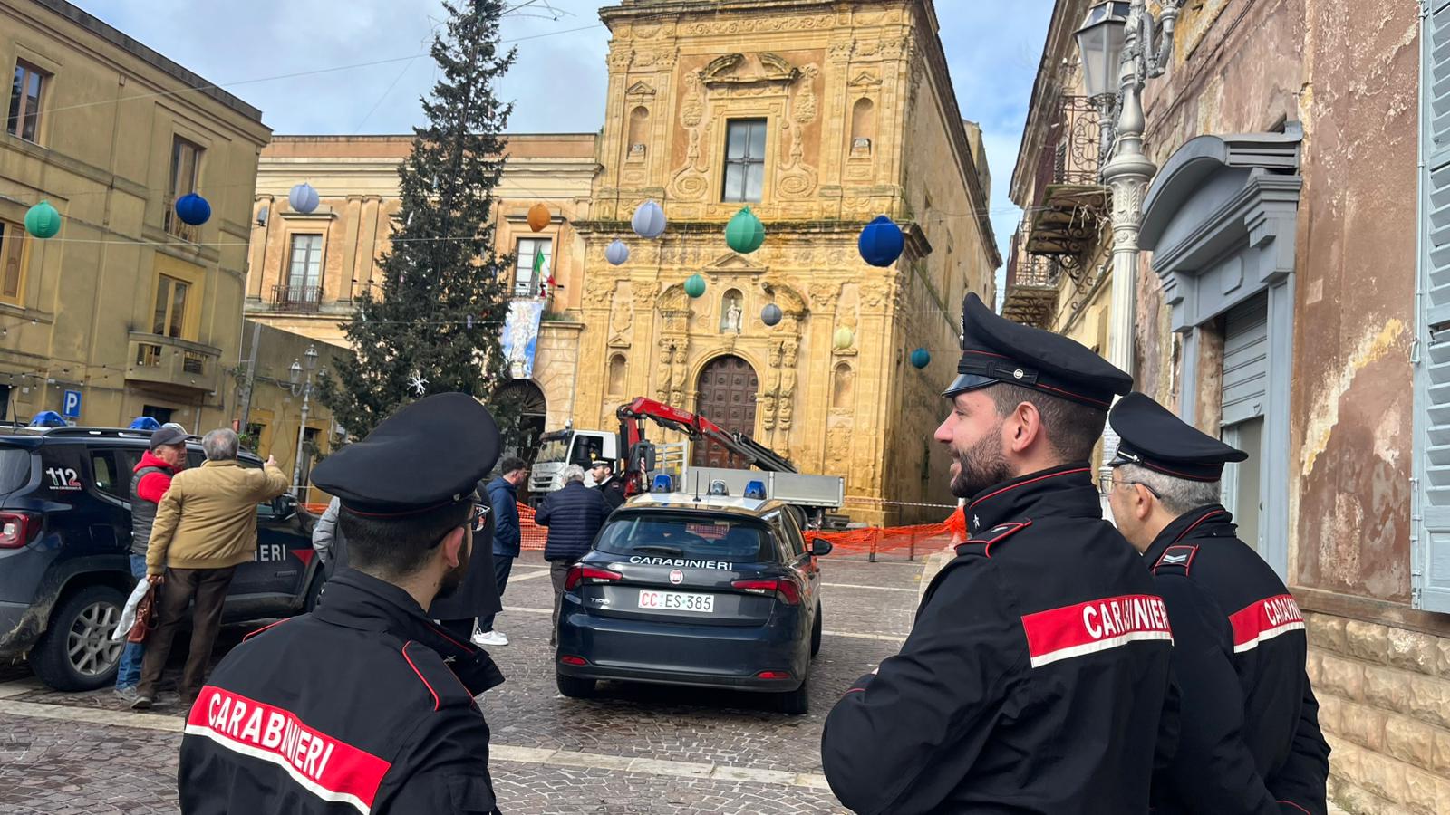 Naro cantiere irregolare. Carabinieri bloccano i lavori