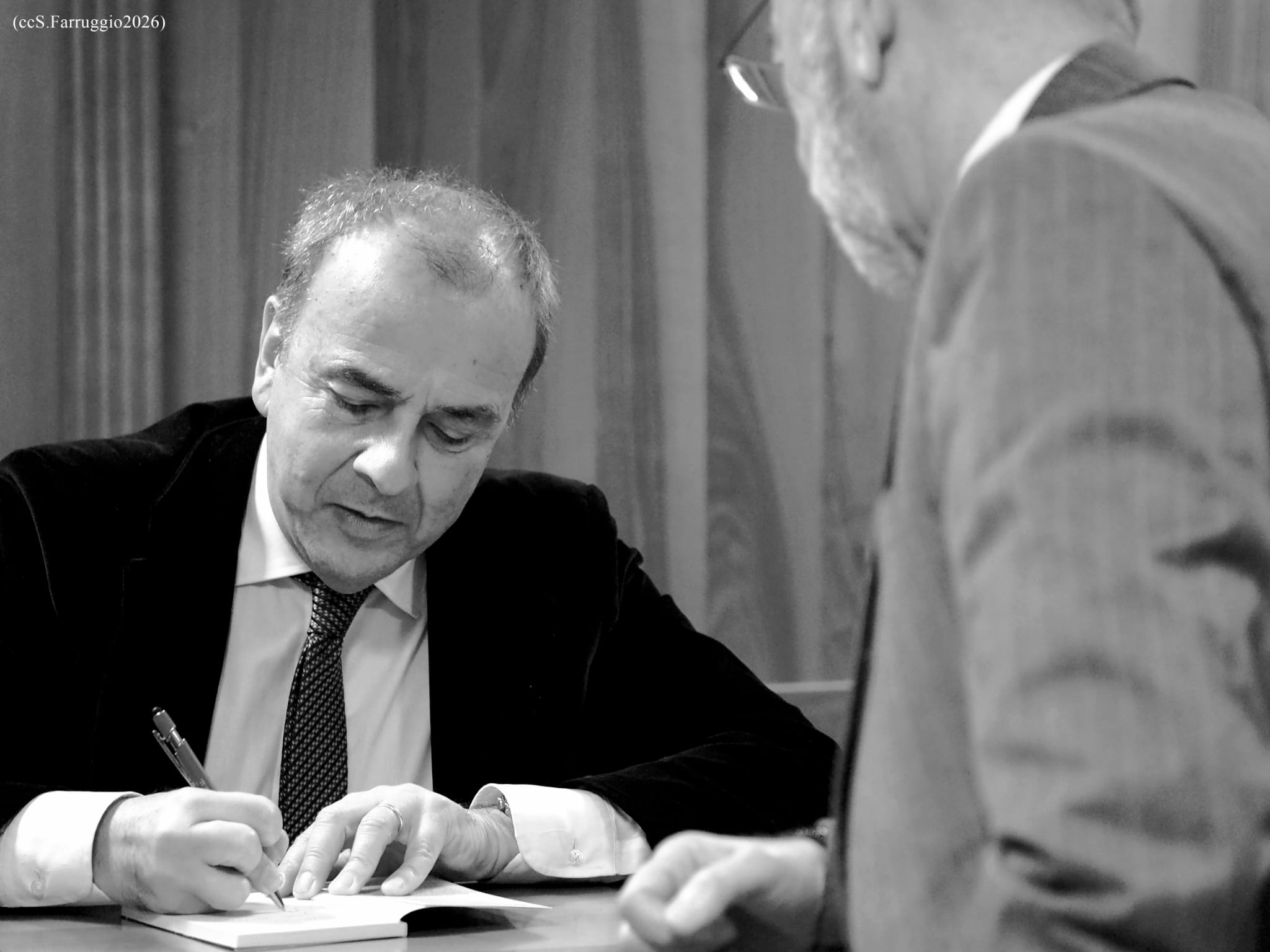 Canicattì, gli scatti più belli della visita di Gianni Caria a casa Livatino