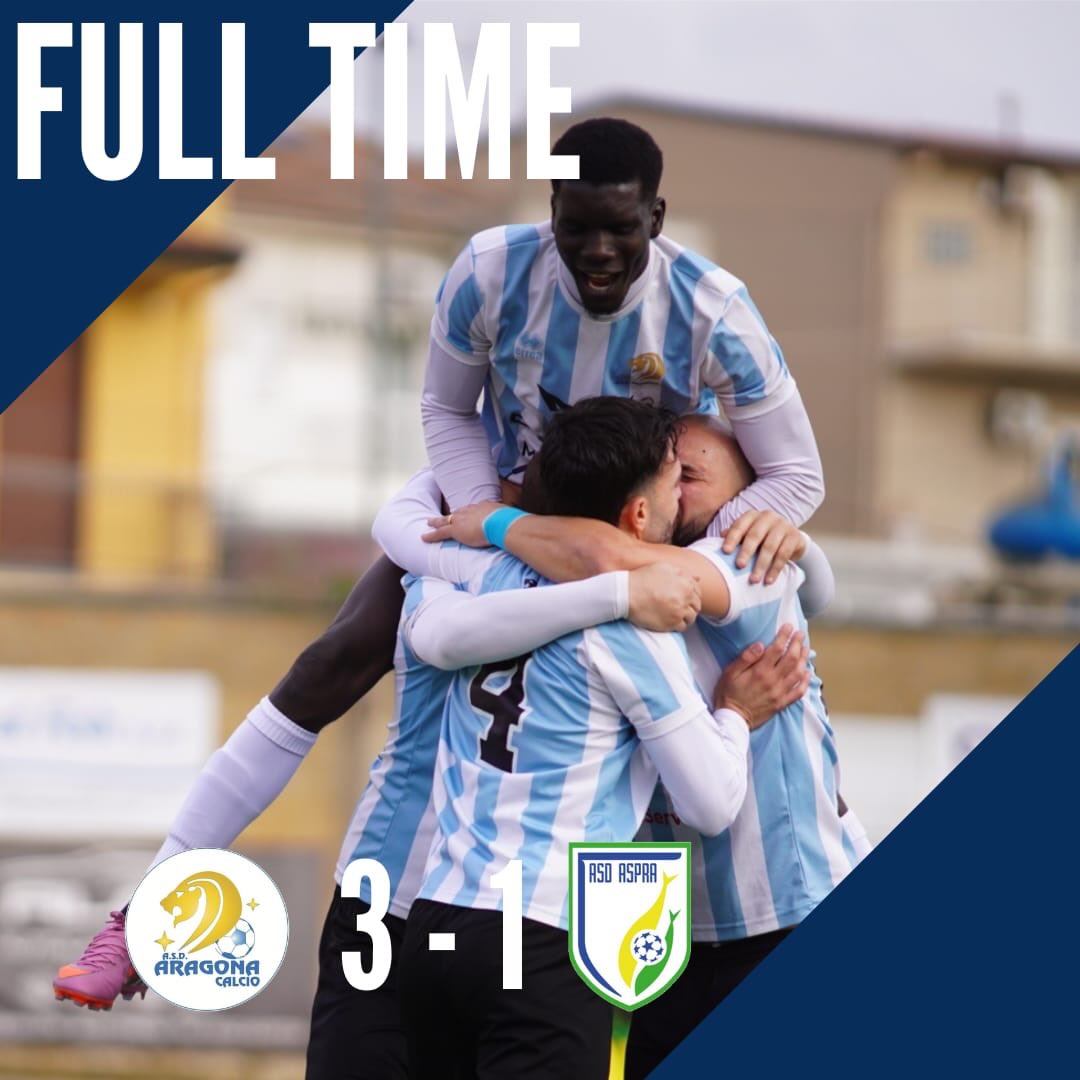 Calcio, Promozione A. La capolista Aragona batte Aspra 3-1