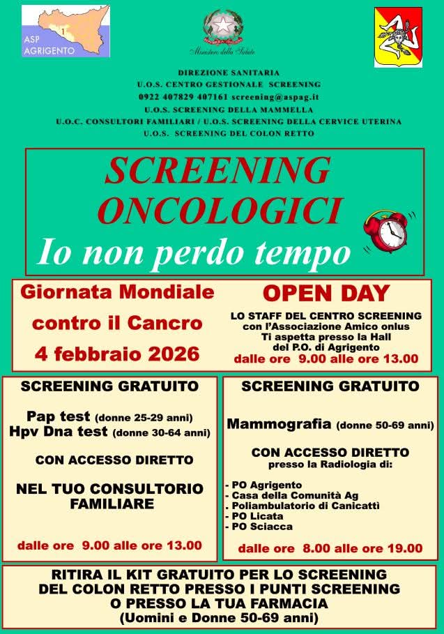 Giornata contro il cancro, controlli gratuti anche a Canicattì. Ecco dove e chi può farli