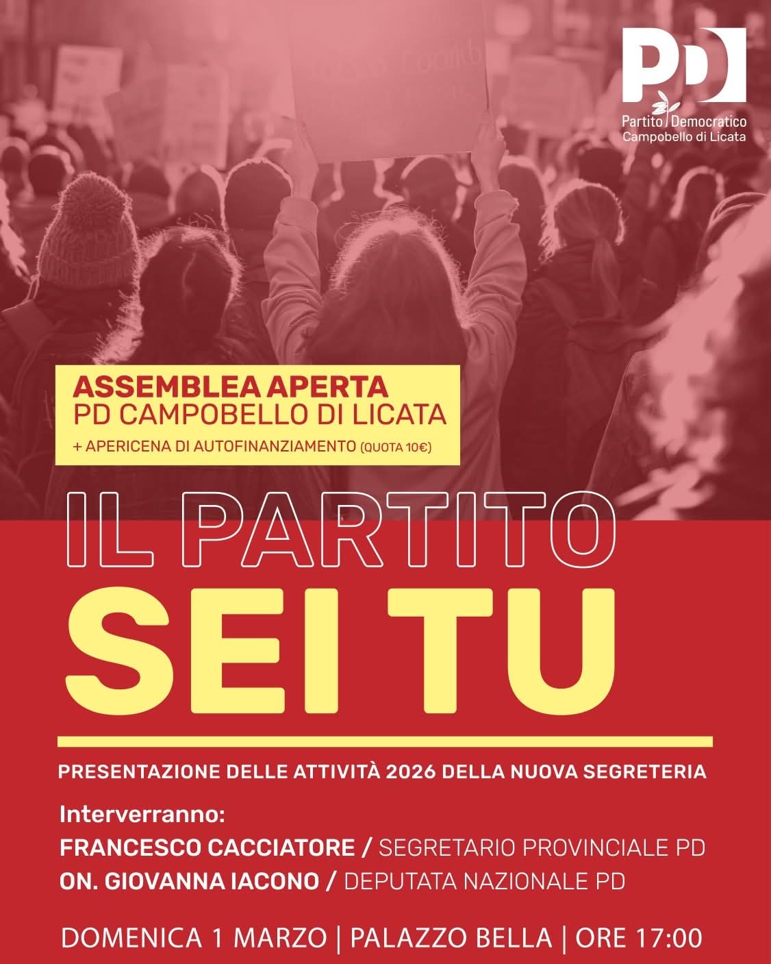 Campobello di Licata, domenica assemblea cittadina del Partito Democratico