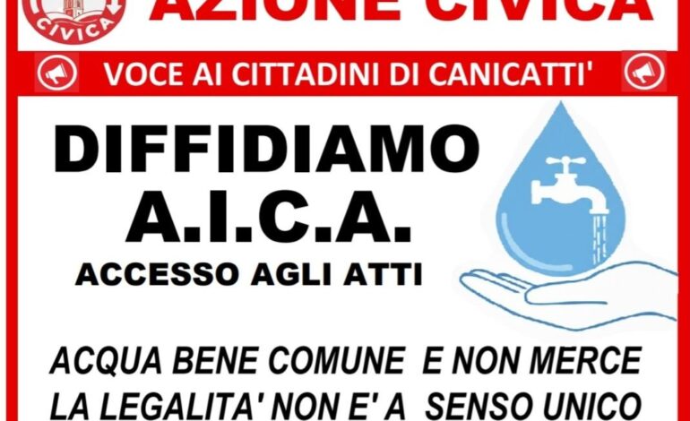 Canicattì, Azione Civica raccoglie 3500 firme e plaude per l’avvio dei cantieri: “Abbiamo messo pressione ad Aica”