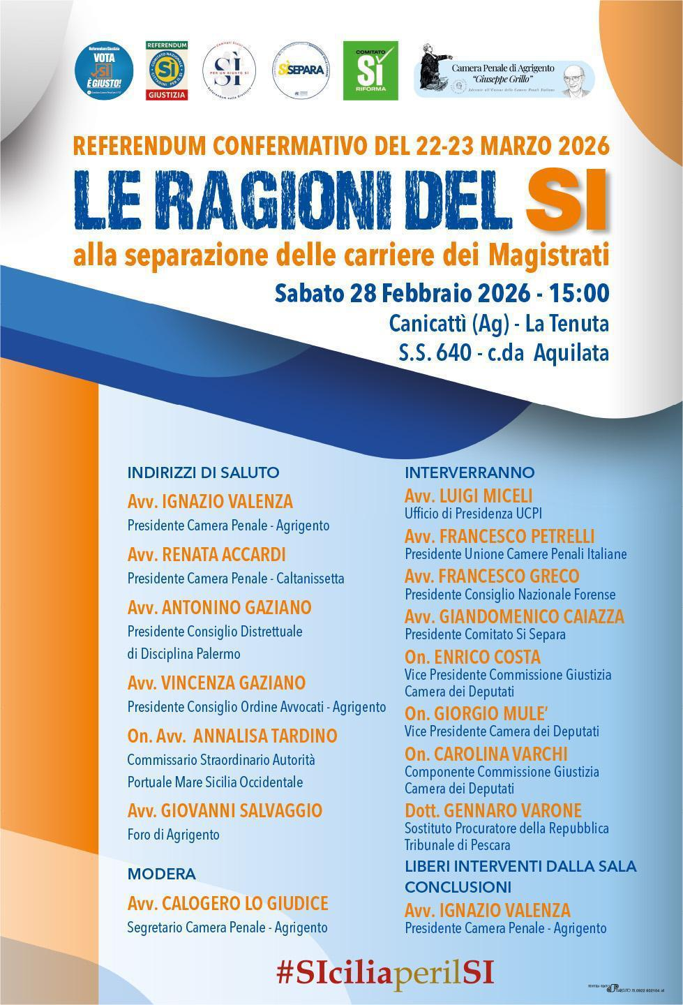 Referendum, “Le ragioni del sì”: sabato convegno a Canicattì