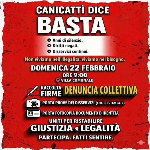 Canicattì dice basta! Al via raccolta firme per denuncia collettiva contro Aica (Video)