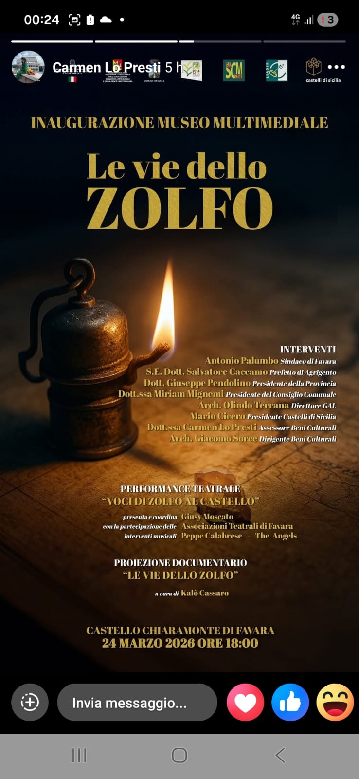 Favara, inaugurato il museo multimediale le vie del zolfo (Video)