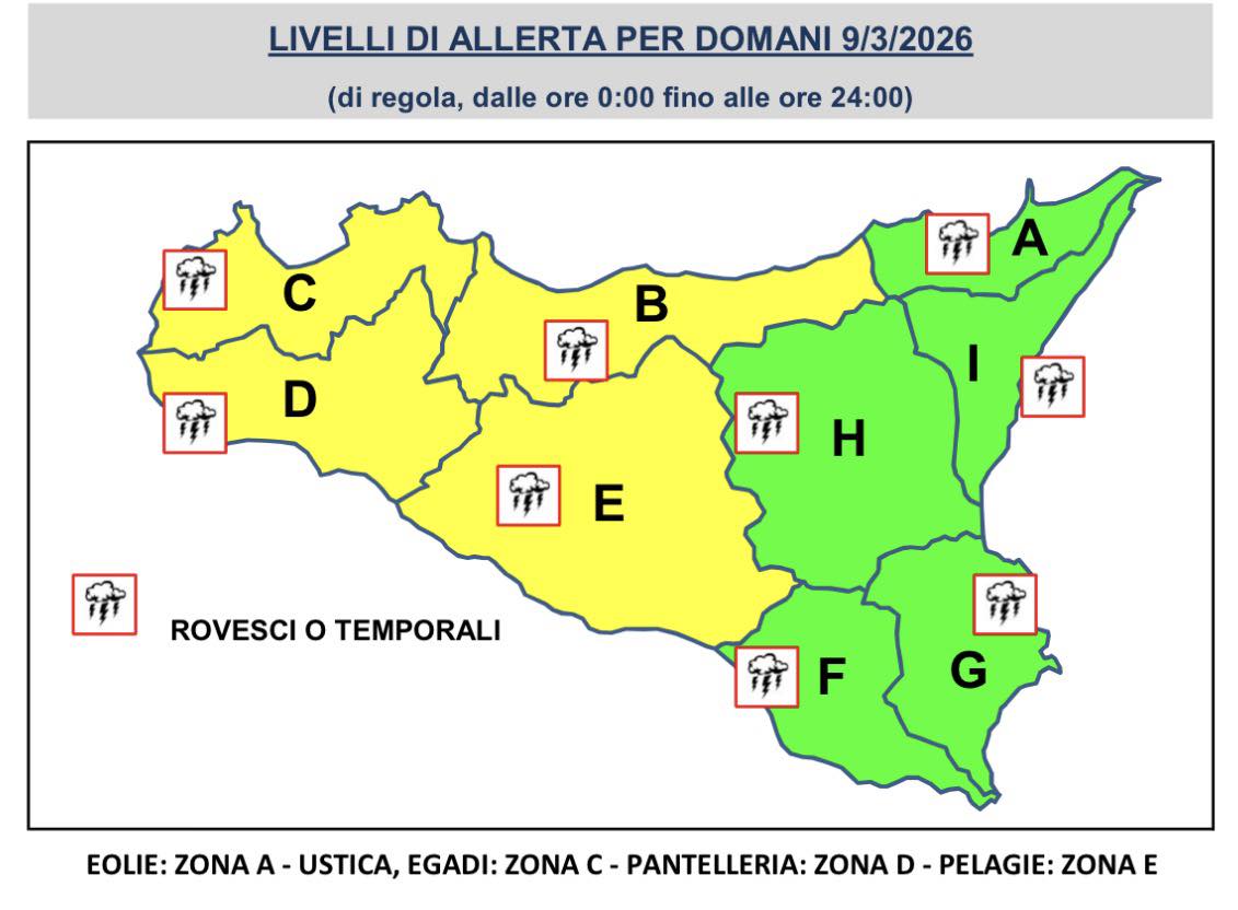 Tornano le piogge, è allerta gialla nell’Agrigentino. I punti più a rischio