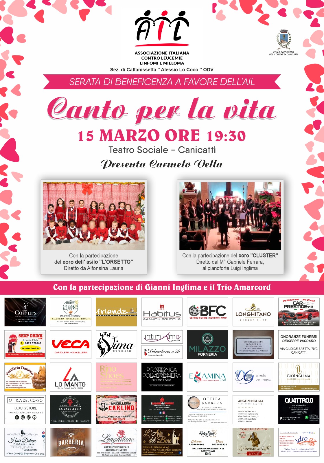 Canicattì, domenica 15 serata di beneficenza per l’Ail (Video)