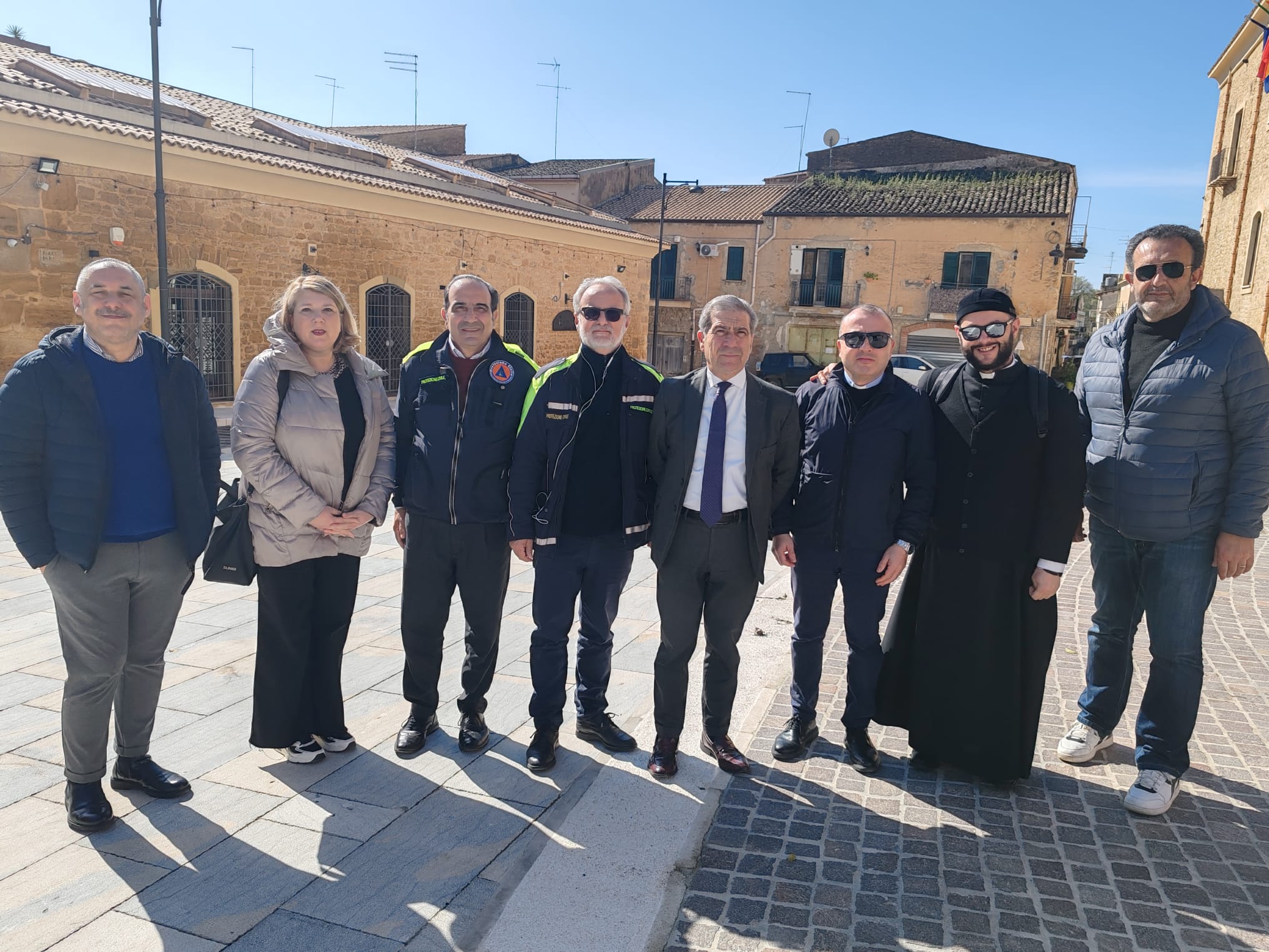 Canicattì si prepara al Giovani In Festa, sopralluogo in piazza Dante