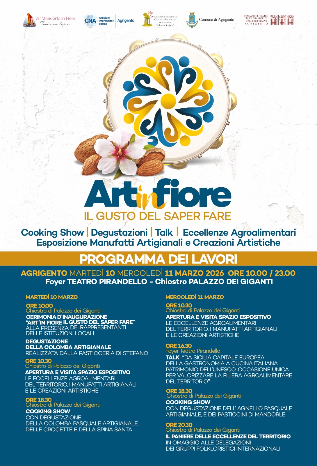 Agrigento, “ARTinFIORE”: 2 giorni per promuovere le “dolcezze” del territorio