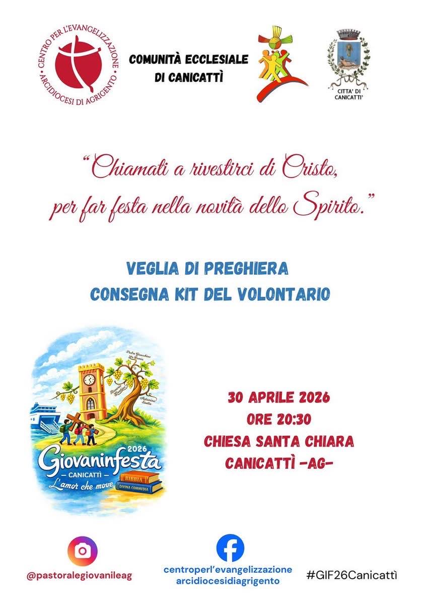 Canicattì, conto alla rovescia per il Giovani In festa. Il beato Livatino torna visibile