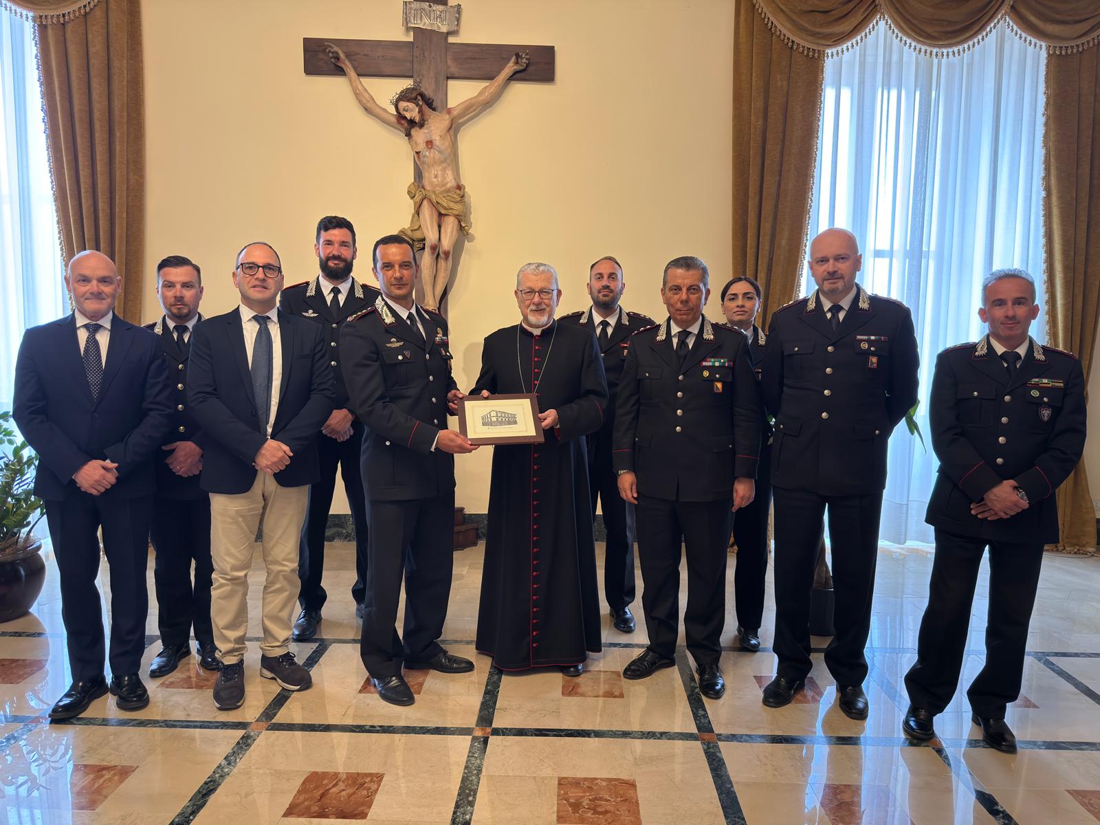 Agrigento, gli Ufficiali del Comando Provinciale dei Carabinieri incontrano l’Arcivescovo
