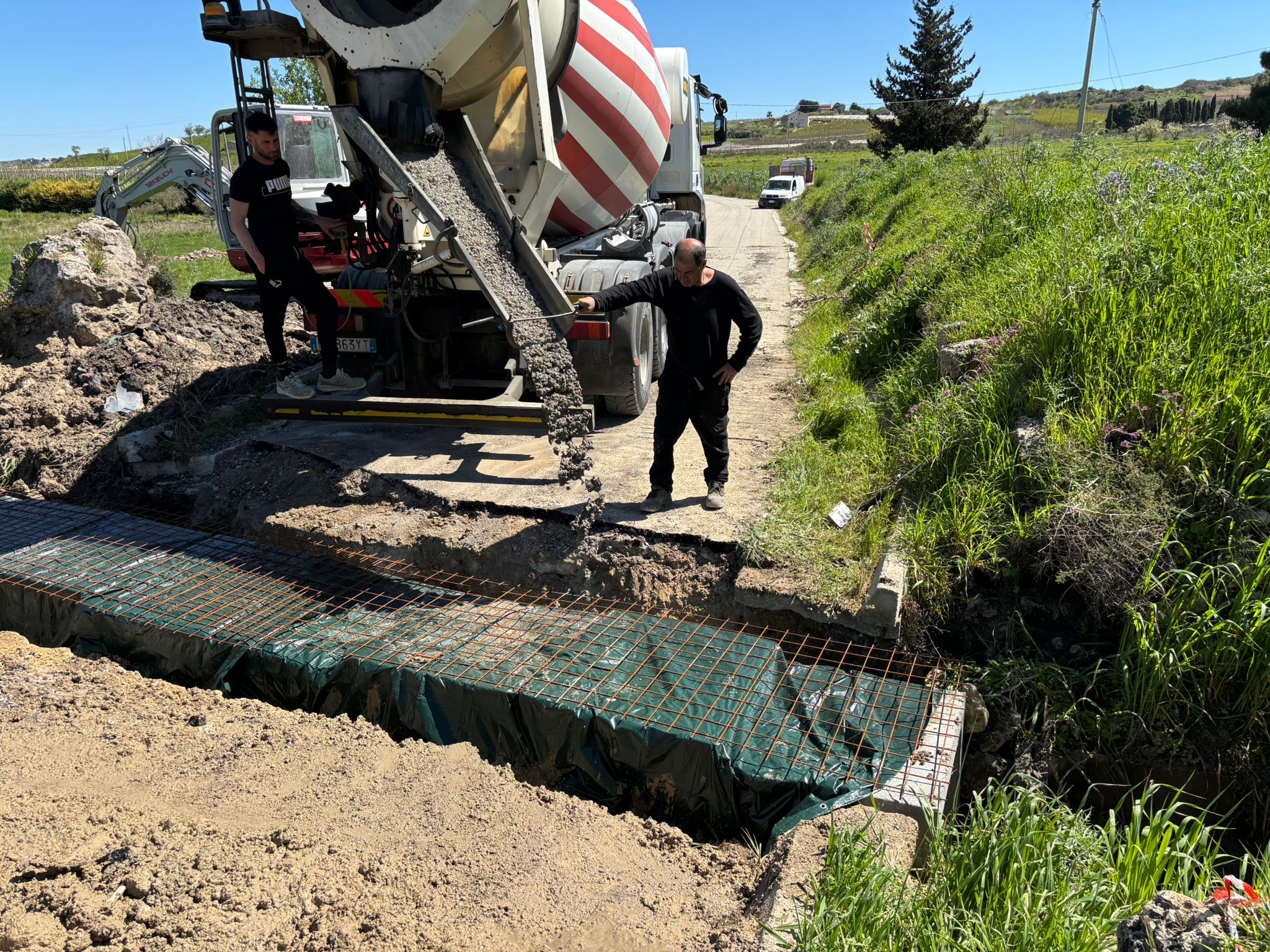 Canicattì, al via dopo la frana gli interventi in contrada Grotticelli/Pidocchio
