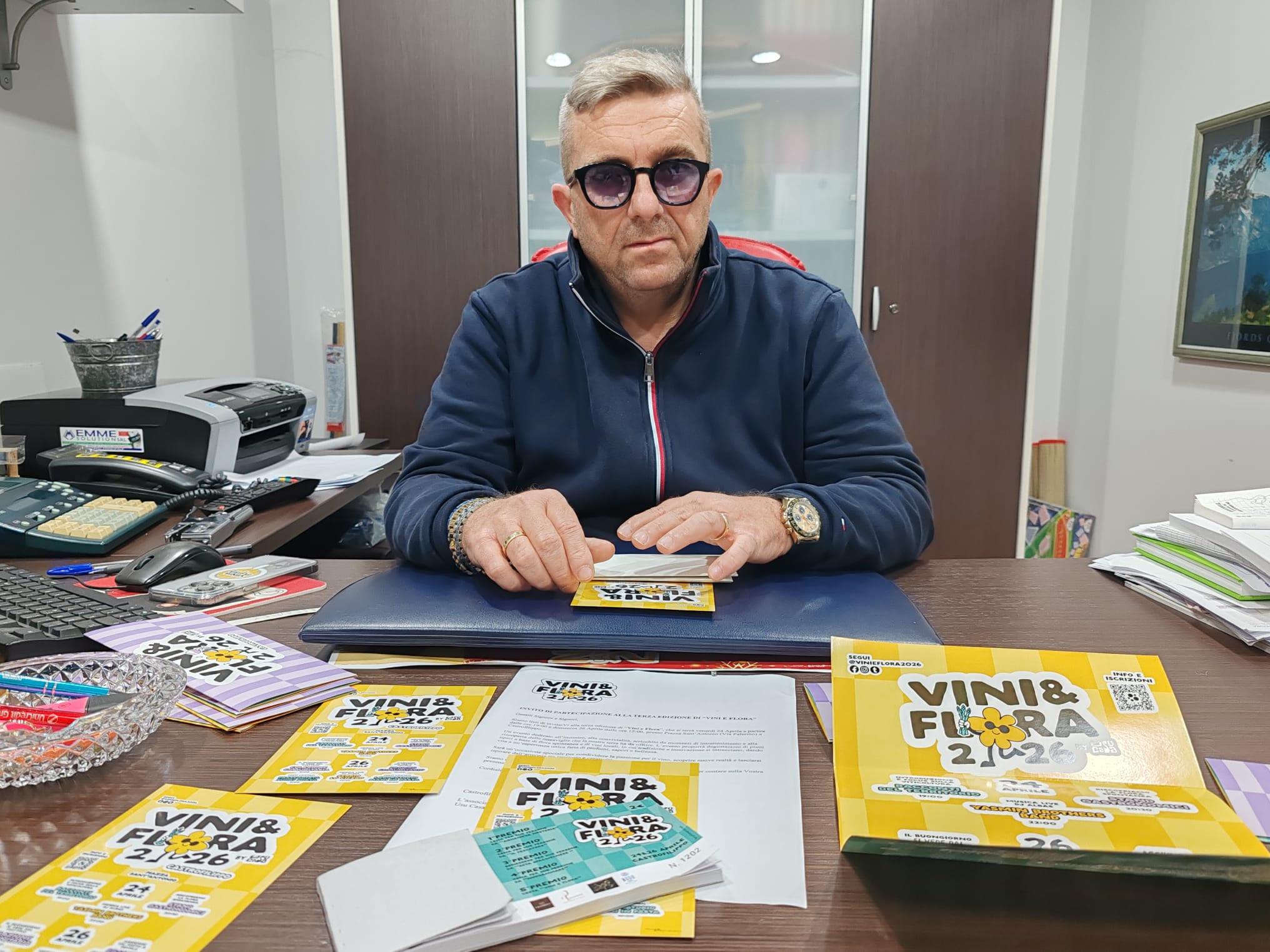 Castrofilippo, tutto pronto per Vini & Flora 2026. L’invito di Filippo Brucculeri (Video)