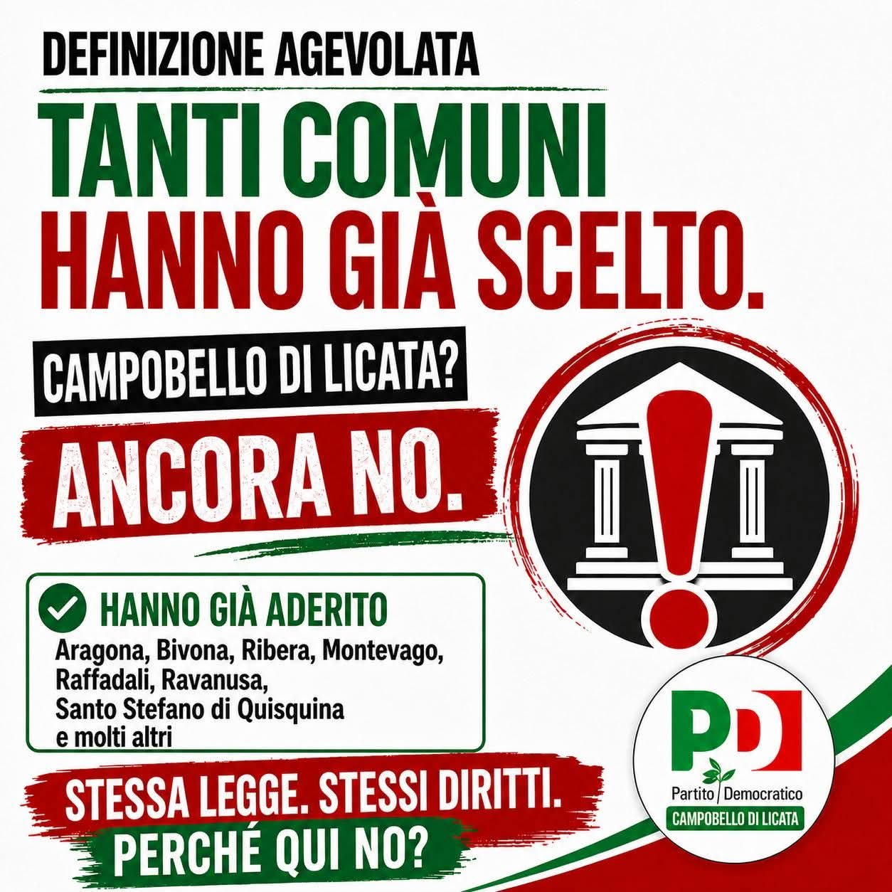 Campobello, il Pd : “che fine ha fatto la rottamazione dei tributi”?