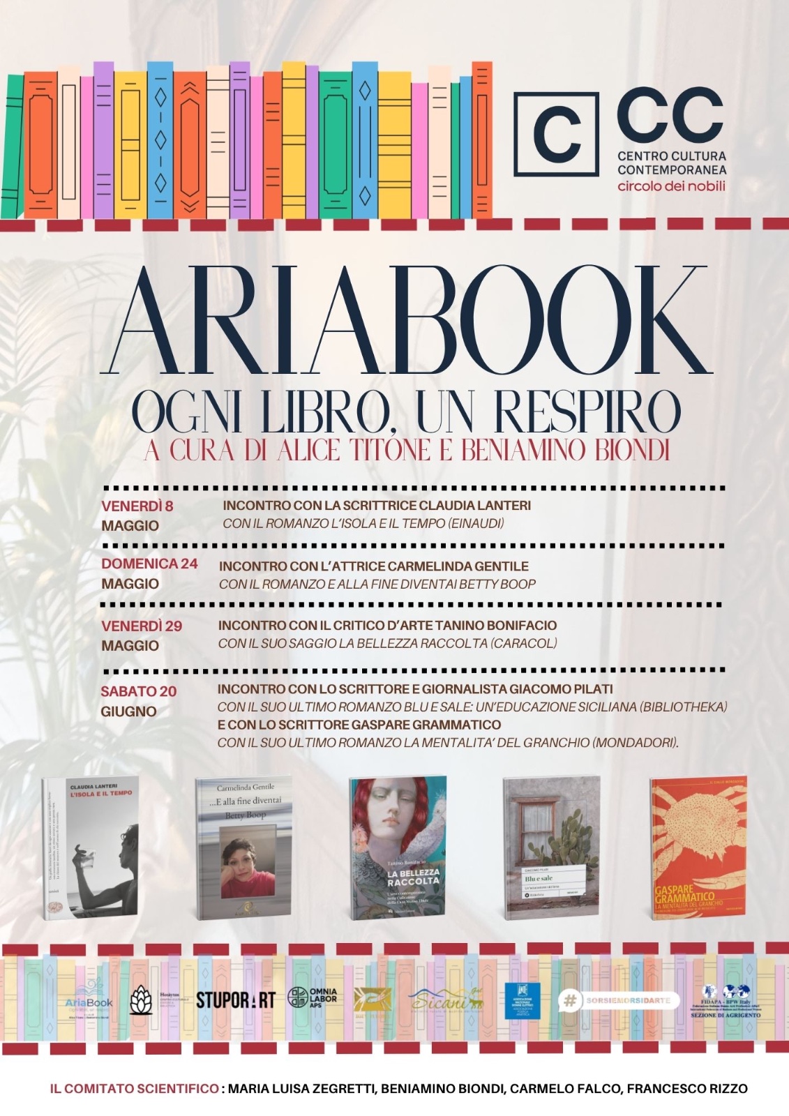 Agrigento. “AriaBook – Ogni Libro, un respiro”. Rassegna letteraria a cura di Alice Titone e Beniamino Biondi