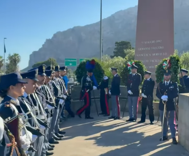 Strage di Capaci, la commemorazione sull’A29 (Video)