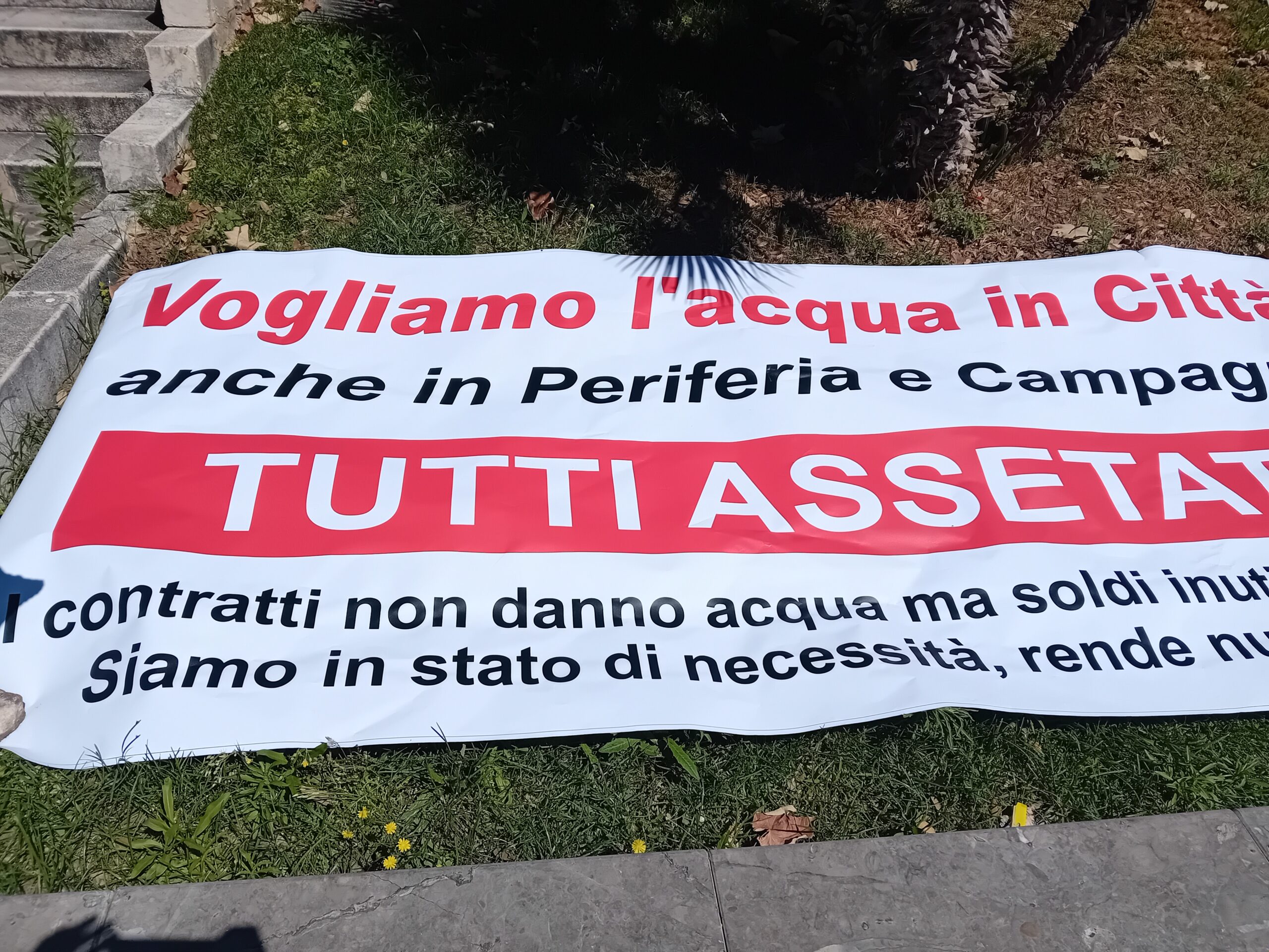Canicattì, le immagini della manifestazione contro la crisi idrica