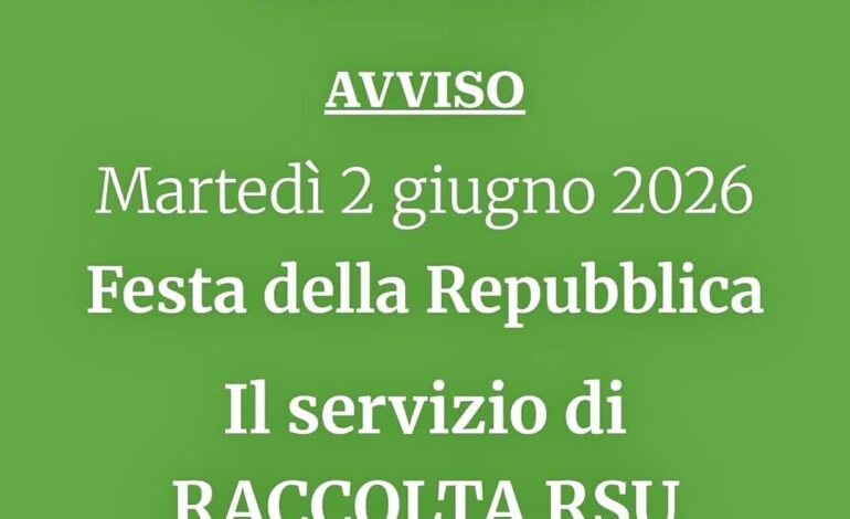 Canicatti, il 2 giugno salta la raccolta differenziata porta a porta