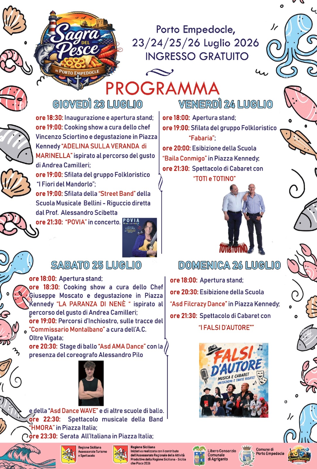 Porto Empedocle, in programma la sagra del pesce
