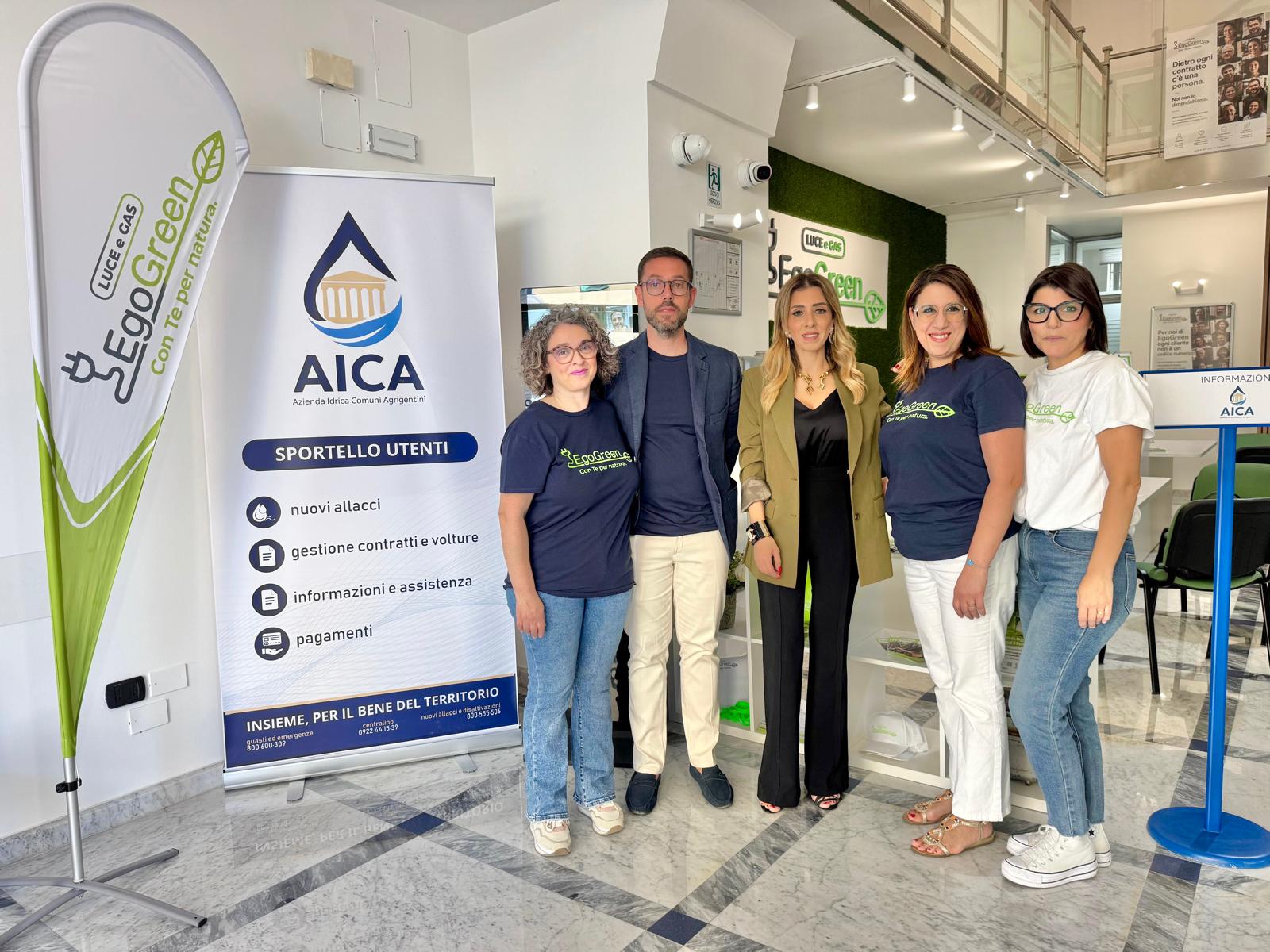 Canicattì, apre in via Regina Elena sportello Aica in collaborazione con Egogreen. Video
