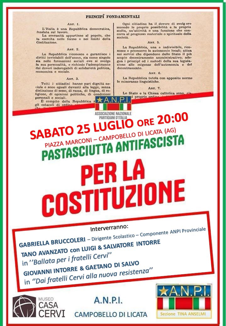 Campobello, torna domani sera la pasta asciutta antifascista