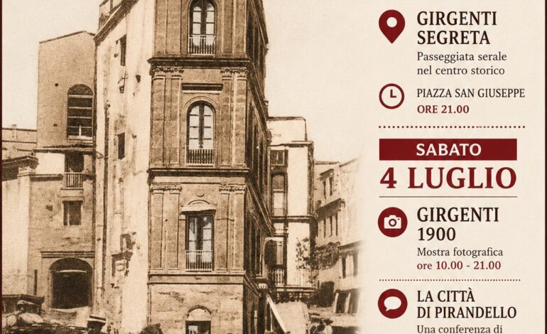 “La Città Ritrovata”: passeggiate, fotografie e racconti della Girgenti di un tempo