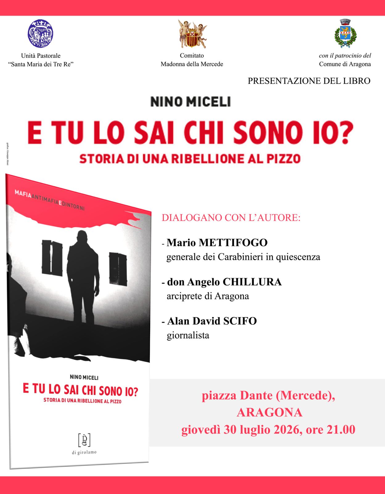 Aragona, festa della Madonna della Mercede. Giovedì incontro con Nino Miceli