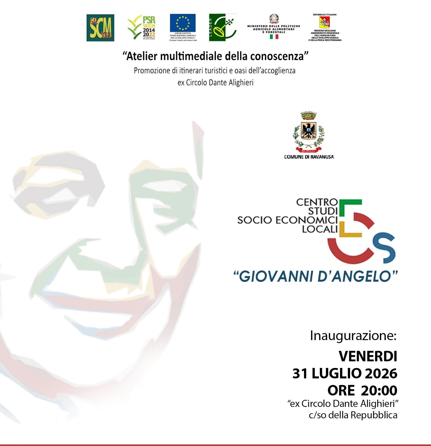 Ravanusa, ricorda l’ex sindaco Giovanni D’Angelo. Domani gli sarà intitolato il Centro Studi Socio Economici