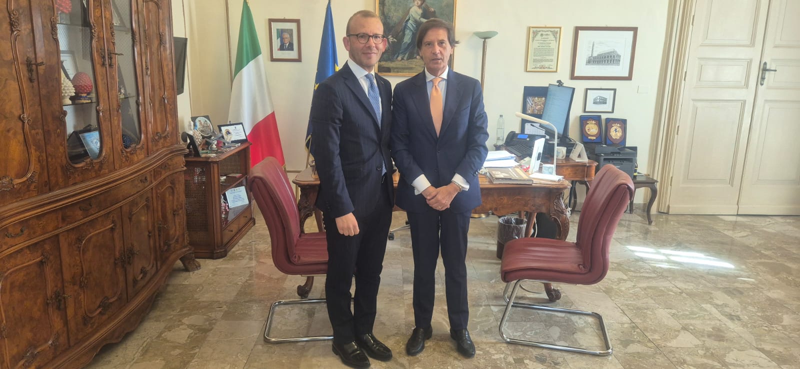 “Più sicurezza a Canicattì”, il deputato regionale Luigi Salvaggio incontra il prefetto Salvatore Caccamo