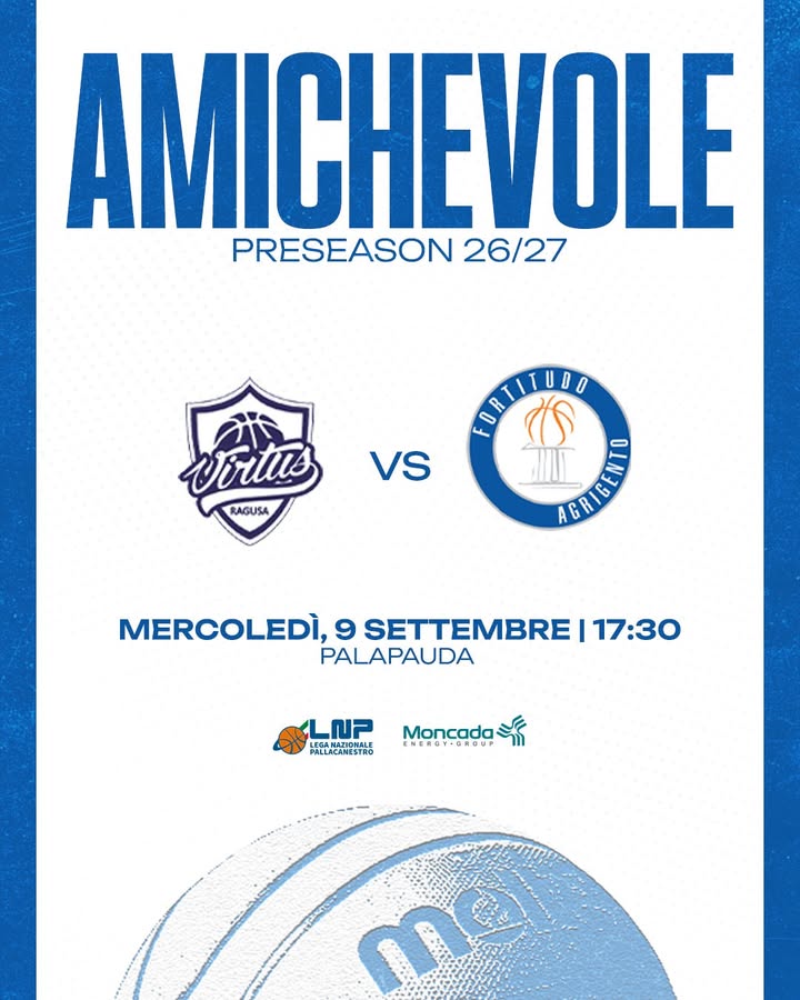 Basket, quarto test per la Fortitudo Agrigento. Match contro la Virtus Ragusa